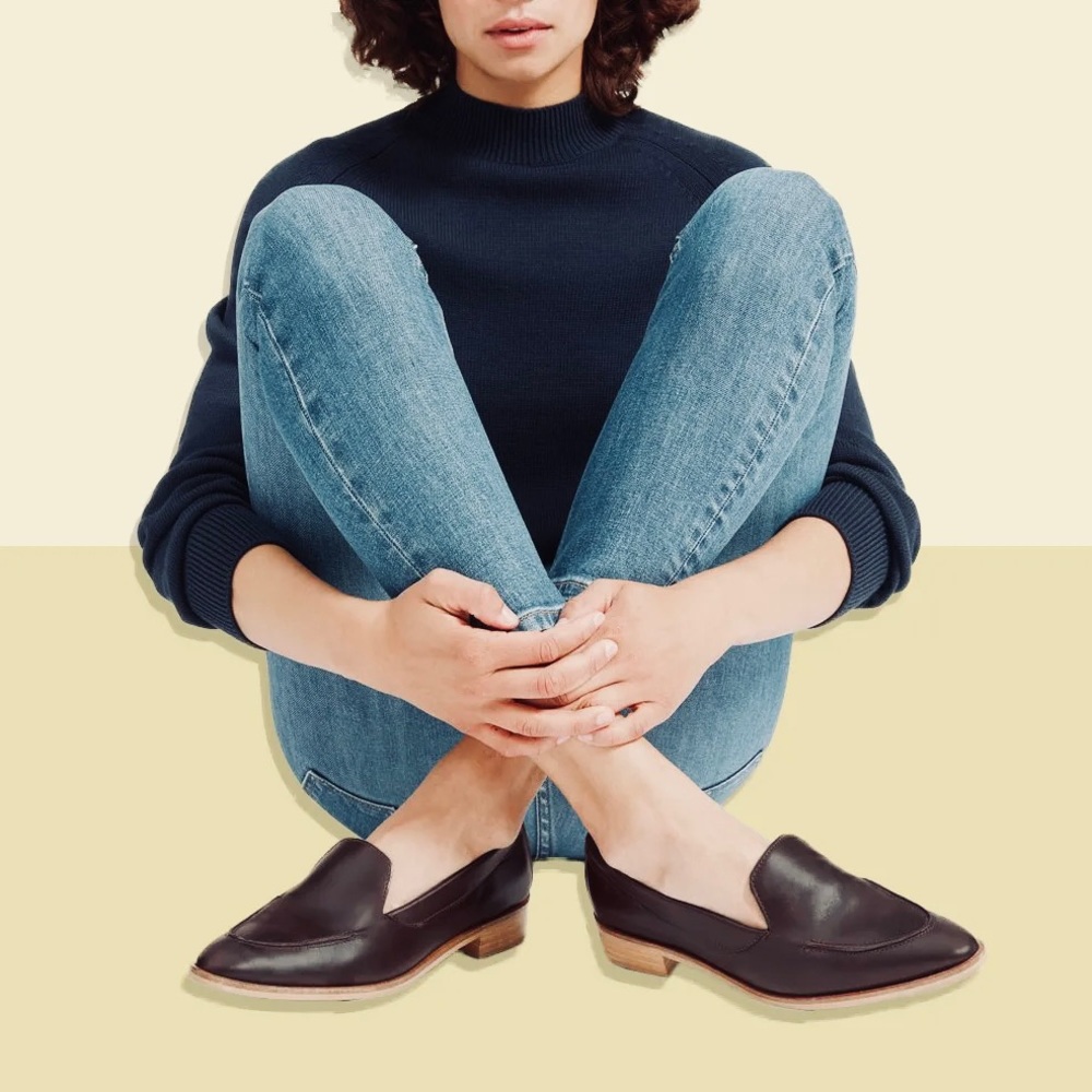Everlane Women’s Modern black Leather Loafer 10.5